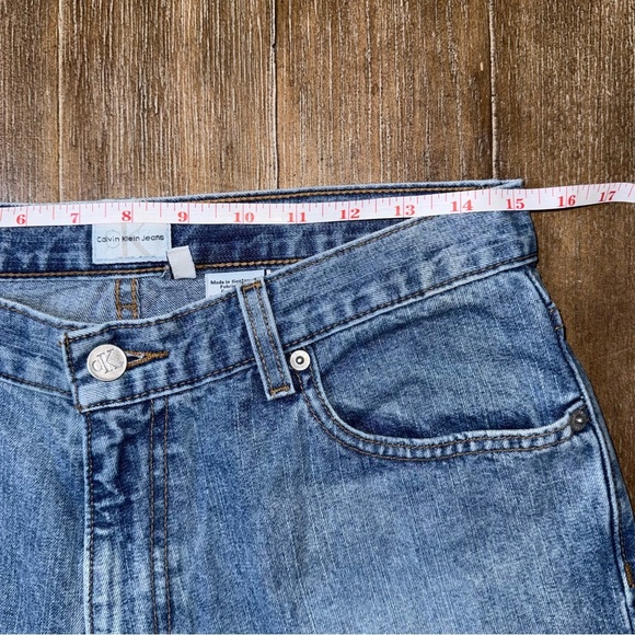 Vintage Y2K jeans Calvin Klein Sandblast Cotton Bootcut 8 10 light blue - Picture 3 of 15